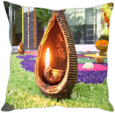 

Sleep Nature's Printed Cushions Cover(30.63 cm*30.63 cm, Multicolor)
