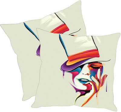 

Sleep Nature's Printed Cushions Cover(Pack of 2, 30.63 cm*30.63 cm, Multicolor)