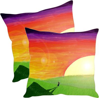 

Sleep Nature's Printed Cushions Cover(Pack of 2, 40.63 cm*40.63 cm, Multicolor)