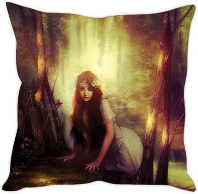 

Sleep Nature's Abstract Cushions Cover(40.63 cm*40.63 cm, Multicolor)