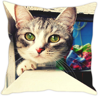 

Sleep Nature's Abstract Cushions Cover(40.63 cm*40.63 cm, Multicolor)