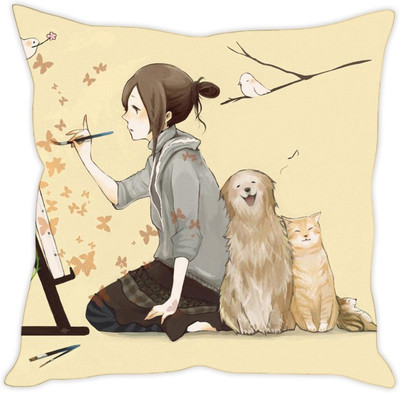 

Sleep Nature's Printed Cushions Cover(40.63 cm*40.63 cm, Multicolor)