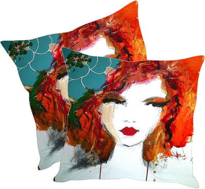 

Sleep Nature's Printed Cushions Cover(Pack of 2, 30.63 cm*30.63 cm, Multicolor)