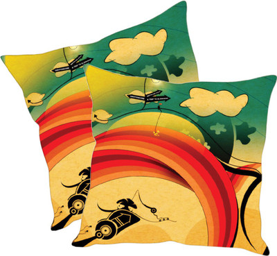 

Sleep Nature's Printed Cushions Cover(Pack of 2, 40.63 cm*40.63 cm, Multicolor)