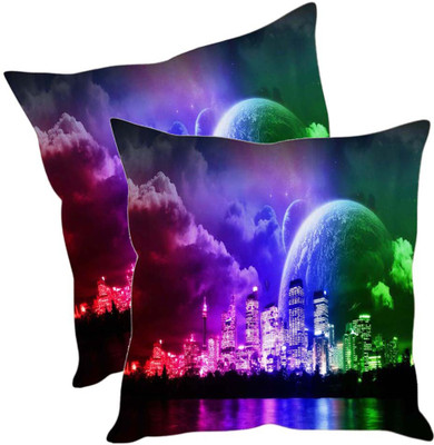 

Sleep Nature's Printed Cushions Cover(Pack of 2, 40.63 cm*40.63 cm, Multicolor)