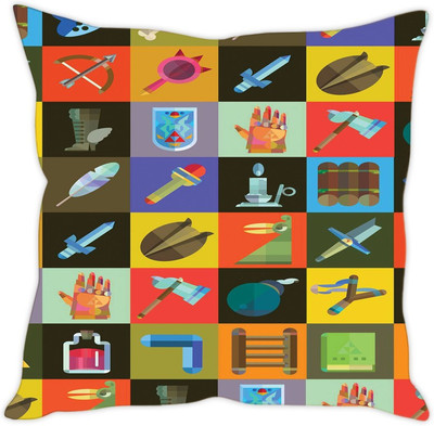 

Sleep Nature's Abstract Cushions Cover(40.63 cm*40.63 cm, Multicolor)