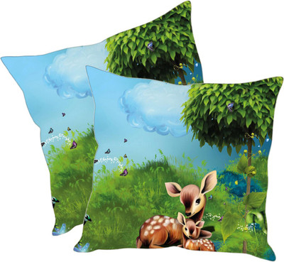 

Sleep Nature's Printed Cushions Cover(Pack of 2, 30.63 cm*30.63 cm, Multicolor)