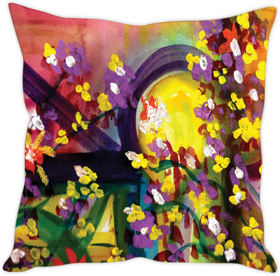

Sleep Nature's Abstract Cushions Cover(40.63 cm*40.63 cm, Multicolor)