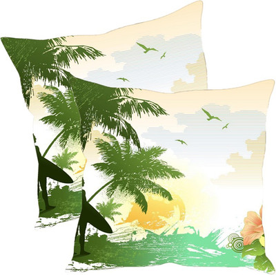 

Sleep Nature's Printed Cushions Cover(Pack of 2, 40.63 cm*40.63 cm, Multicolor)