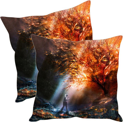 

Sleep Nature's Printed Cushions Cover(Pack of 2, 30.63 cm*30.63 cm, Multicolor)