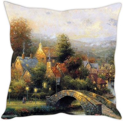 

Sleep Nature's Abstract Cushions Cover(30.63 cm*30.63 cm, Multicolor)