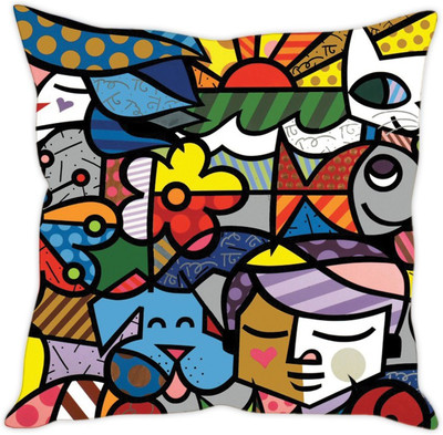 

Sleep Nature's Abstract Cushions Cover(40.63 cm*40.63 cm, Multicolor)