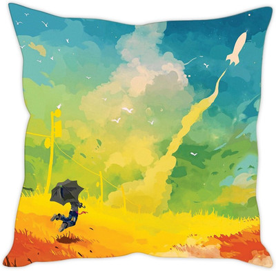 

Sleep Nature's Abstract Cushions Cover(30.63 cm*30.63 cm, Multicolor)