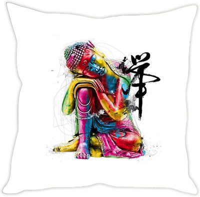 

Sleep Nature's Abstract Cushions Cover(30.63 cm*30.63 cm, Multicolor)