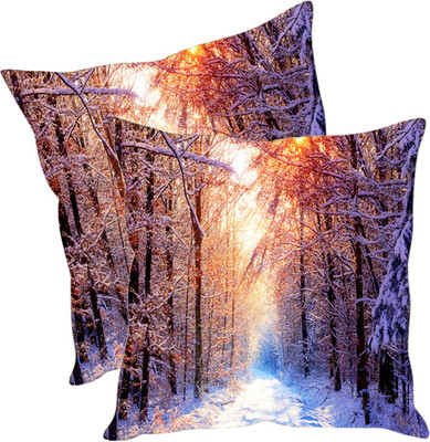 

Sleep Nature's Printed Cushions Cover(Pack of 2, 30.63 cm*30.63 cm, Multicolor)