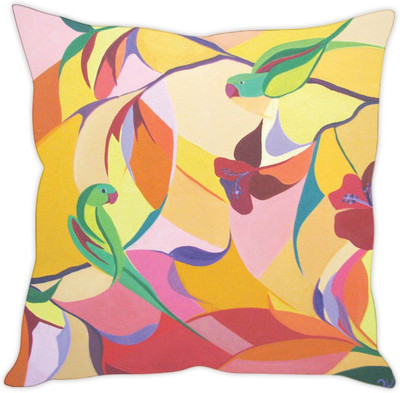 

Sleep Nature's Abstract Cushions Cover(40.63 cm*40.63 cm, Multicolor)