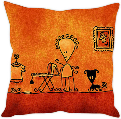 

Sleep Nature's Abstract Cushions Cover(30.63 cm*30.63 cm, Multicolor)