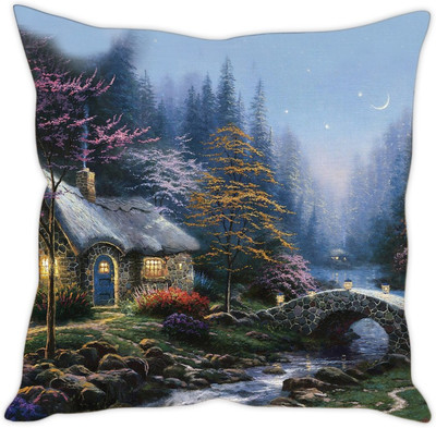 

Sleep Nature's Abstract Cushions Cover(30.63 cm*30.63 cm, Multicolor)