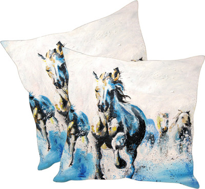 

Sleep Nature's Printed Cushions Cover(Pack of 2, 30.63 cm*30.63 cm, Multicolor)