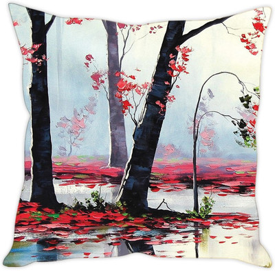 

Sleep Nature's Abstract Cushions Cover(30.63 cm*30.63 cm, Multicolor)