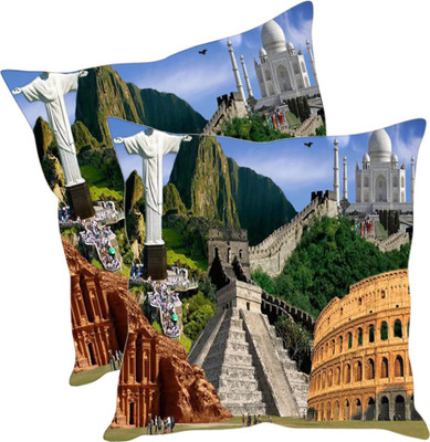 

Sleep Nature's Printed Cushions Cover(Pack of 2, 40.63 cm*40.63 cm, Multicolor)