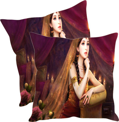 

Sleep Nature's Printed Cushions Cover(Pack of 2, 30.63 cm*30.63 cm, Multicolor)