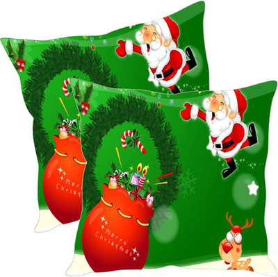 

Sleep Nature's Printed Cushions Cover(Pack of 2, 30.63 cm*30.63 cm, Multicolor)
