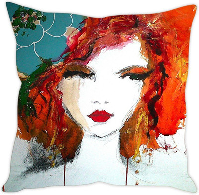 

Sleep Nature's Abstract Cushions Cover(40.63 cm*40.63 cm, Multicolor)