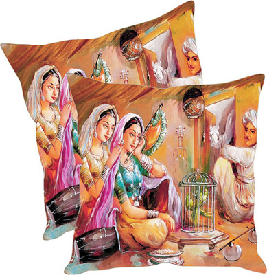 

Sleep Nature's Printed Cushions Cover(Pack of 2, 40.63 cm*40.63 cm, Multicolor)