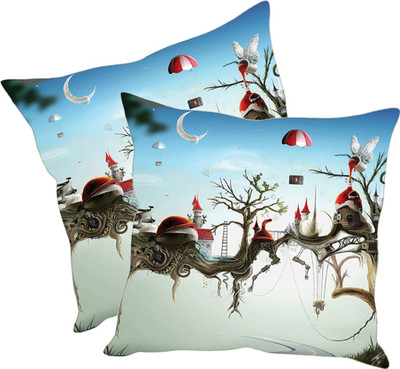 

Sleep Nature's Printed Cushions Cover(Pack of 2, 30.63 cm*30.63 cm, Multicolor)