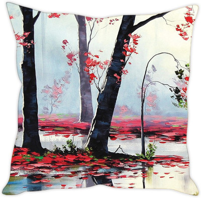 

Sleep Nature's Abstract Cushions Cover(40.63 cm*40.63 cm, Multicolor)