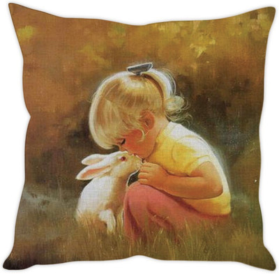 

Sleep Nature's Abstract Cushions Cover(40.63 cm*40.63 cm, Multicolor)