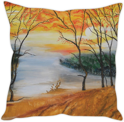 

Sleep Nature's Abstract Cushions Cover(30.63 cm*30.63 cm, Multicolor)