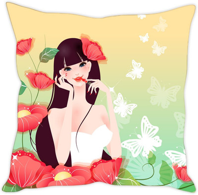 

Sleep Nature's Abstract Cushions Cover(30.63 cm*30.63 cm, Multicolor)