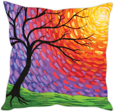 

Sleep Nature's Abstract Cushions Cover(40.63 cm*40.63 cm, Multicolor)
