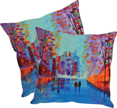 

Sleep Nature's Printed Cushions Cover(Pack of 2, 30.63 cm*30.63 cm, Multicolor)