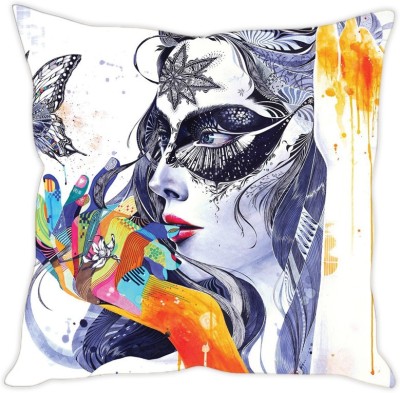 

Sleep Nature's Abstract Cushions Cover(30.63 cm*30.63 cm, Multicolor)