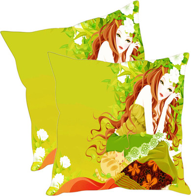 

Sleep Nature's Printed Cushions Cover(Pack of 2, 40.63 cm*40.63 cm, Multicolor)