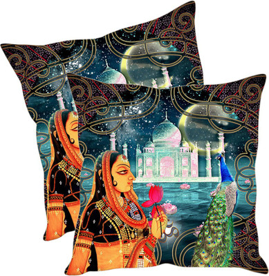 

Sleep Nature's Printed Cushions Cover(Pack of 2, 30.63 cm*30.63 cm, Multicolor)