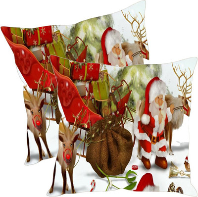 

Sleep Nature's Printed Cushions Cover(Pack of 2, 40.63 cm*40.63 cm, Multicolor)