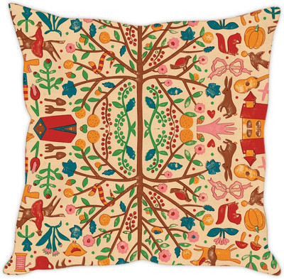 

Sleep Nature's Abstract Cushions Cover(30.63 cm*30.63 cm, Multicolor)