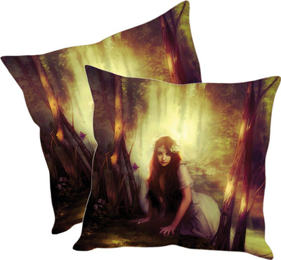

Sleep Nature's Printed Cushions Cover(Pack of 2, 40.63 cm*40.63 cm, Multicolor)