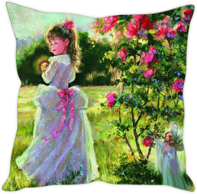 

Sleep Nature's Abstract Cushions Cover(30.63 cm*30.63 cm, Multicolor)