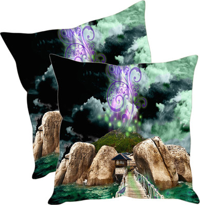 

Sleep Nature's Printed Cushions Cover(Pack of 2, 40.63 cm*40.63 cm, Multicolor)