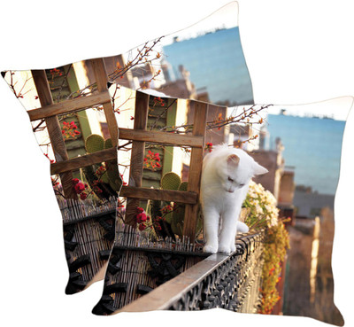 

Sleep Nature's Printed Cushions Cover(Pack of 2, 30.63 cm*30.63 cm, Multicolor)