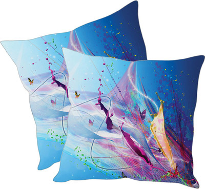 

Sleep Nature's Printed Cushions Cover(Pack of 2, 30.63 cm*30.63 cm, Multicolor)