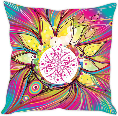 

Sleep Nature's Abstract Cushions Cover(40.63 cm*40.63 cm, Multicolor)