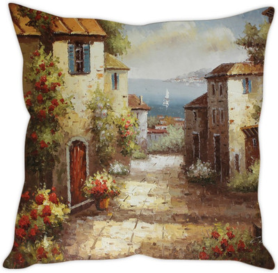 

Sleep Nature's Abstract Cushions Cover(40.63 cm*40.63 cm, Multicolor)