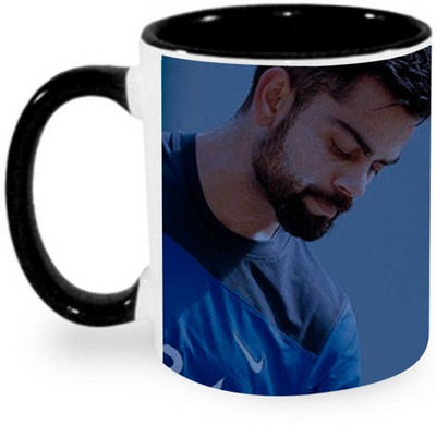 

Ashvah Virat Kohli Quote Ceramic Mug(350 ml), Black