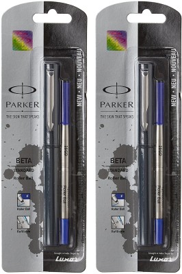 

Parker Beta Standard Dark Grey CT Roller Ball Pen(Pack of 2)